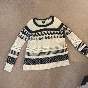 Black and cream sweater from American Eagle